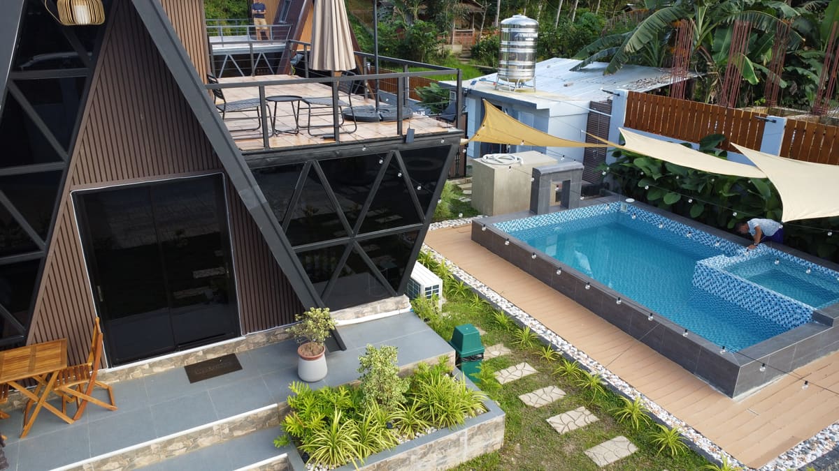 A-frame cabins